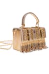 Buy_5elements_Gold Sequins, Beads Aadvika Embroidered Clutch 