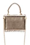5elements_Gold Sequins, Beads Aadvika Embroidered Clutch _Online_at_Aza_Fashions