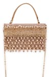 5elements Gold Beads Avika Embroidered Clutch at Aza Fashions 5elements_Gold Beads Avika Embroidered Clutch _at_Aza_Fashions