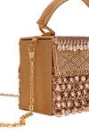 Buy 5elements Gold Beads Avika Embroidered Clutch Buy_5elements_Gold Beads Avika Embroidered Clutch