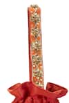 Shop_5elements_Orange Embroidery, Beads, Fringe Prisha Potli Bag _Online_at_Aza_Fashions