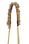 5elements_Black Beads, Tassels Avika Embroidered Potli _Online_at_Aza_Fashions