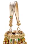 Buy_5elements_Gold Tassels, Beads Vanya Embroidered Potli Bag _Online_at_Aza_Fashions