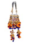 Buy_5elements_Orange Tassels, Beads, Zari Aaditri Potli Bag _Online_at_Aza_Fashions