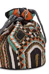 Shop_5elements_Black Beads Devanshi Potli Bag _Online_at_Aza_Fashions