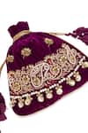 Buy_5elements_Wine Embroidery, Sequins, Pearls Nihira Potli Bag 