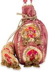 Buy_5elements_Pink Embroidery, Zari Advita Potli Bag _Online_at_Aza_Fashions