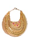 Shop_5elements_Gold Beads, Sequins Vamika Embroidered Bag _Online_at_Aza_Fashions
