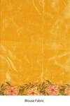 Shop_Zal From Benaras_Yellow Tissue, Pure Hand Banarasi Handloom Saree With Unstitched Blouse Piece _Online_at_Aza_Fashions