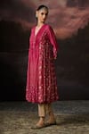 Buy_Swatti Kapoor_Gold Cotton Kathika Polka Dot Woven Pant _at_Aza_Fashions
