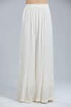 Buy_Label Aishwaryrika_White Embroidery Round Neck Kurta Sharara Set _Online_at_Aza_Fashions