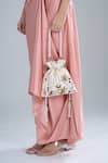 Shop_Nazaakat By Samara Singh_Off White Zari, Beads Hand Embroidered Potli Bag _Online_at_Aza_Fashions