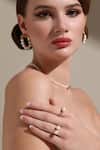Buy_Dusala_Gold Plated Pearls Whisper Ring 