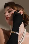 Dusala_Gold Plated Pearls Cuban Luxe Bracelet _at_Aza_Fashions