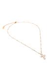 Dusala_Gold Plated Cross Grace Necklace _Online_at_Aza_Fashions
