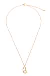 Shop_Dusala_Gold Plated Pendant Bliss Necklace _at_Aza_Fashions
