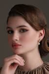 Shop_Dusala_Gold Plated Pearls Knot Sophistication Earrings 