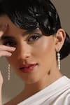 Buy_Dusala_Gold Plated Pearls Chain Flair Earrings _Online_at_Aza_Fashions