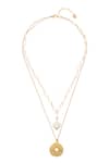 Shop_Dusala_Gold Plated Charm Necklace _at_Aza_Fashions