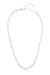 Shop_Dusala_Gold Plated Clavicale Pearl Grace Necklace _at_Aza_Fashions