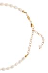 Buy_Dusala_Gold Plated Clavicale Pearl Grace Necklace _Online_at_Aza_Fashions