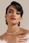 Shop_Dusala_Gold Plated Clavicale Pearl Grace Necklace _Online_at_Aza_Fashions