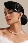 Dusala_Gold Plated Clavicale Pearl Grace Necklace _Online