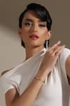 Buy_Dusala_Gold Plated Pearls Minimalist Radiance Bracelet _at_Aza_Fashions