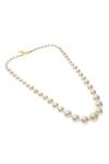 Dusala Silver Plated Graduated Natural Pearl Necklace Online at Aza Fashions Dusala_Silver Plated Graduated Natural Pearl Necklace _Online_at_Aza_Fashions
