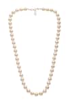 Buy_Dusala_Silver Plated Natural Pearl Necklace _at_Aza_Fashions
