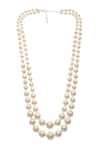 Shop_Dusala_Silver Plated Double Necklace _at_Aza_Fashions