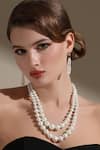 Buy_Dusala_Silver Plated Double Necklace _at_Aza_Fashions