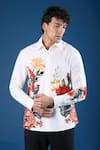 Shop_Rohit Bal_Ivory Poplin Embroidery Shirt _Online_at_Aza_Fashions