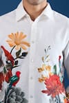 Rohit Bal_Ivory Poplin Embroidery Shirt _at_Aza_Fashions