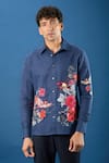 Buy_Rohit Bal_Blue Poplin Indigo Shirt 