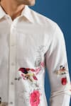 Shop_Rohit Bal_Ivory Poplin Embroidery Shirt _Online_at_Aza_Fashions