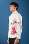 Rohit Bal_Ivory Poplin Embroidery Shirt _at_Aza_Fashions