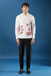 Buy_Rohit Bal_Ivory Poplin Embroidery Shirt 