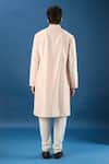 Shop_Rohit Bal_Power Pink Chanderi Kurta Set _at_Aza_Fashions