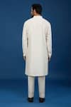 Shop_Countrymade_Ivory Cotton Embroidery Scattered Pattern Kurta Set _at_Aza_Fashions