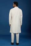 Shop_Countrymade_Ivory Cotton Embroidery Stitch Work Kurta Set _at_Aza_Fashions