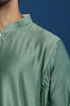 Shop_Countrymade_Green Sage Kurta And Pant Set _Online_at_Aza_Fashions