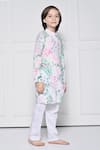 Buy_The Pony & Peony Co._White Cotton Floral Pattern Kurta With Pant _Online_at_Aza_Fashions