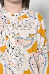 Buy_The Pony & Peony Co._Yellow Cotton Floral Pattern Kurta With Pant _Online_at_Aza_Fashions