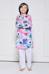Buy_The Pony & Peony Co._Pink Cotton Floral Pattern Kurta With Pant _at_Aza_Fashions