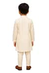 Shop_PAARSH_White Cotton Raakav Stripe Pattern Kurta With Pant _at_Aza_Fashions