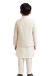 Shop_PAARSH_Mint Organza, Chanderi Embroidery Varunesh Nehru Jacket Set _at_Aza_Fashions