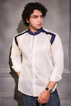 Menero_White Cotton Pure Shirt _Online_at_Aza_Fashions