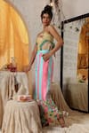 Kritika Murarka_Pink Cotton Blue Stripe Trouser _Online_at_Aza_Fashions