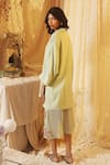 Shop_Kritika Murarka_Mint Linen Collared Green Shirt _at_Aza_Fashions